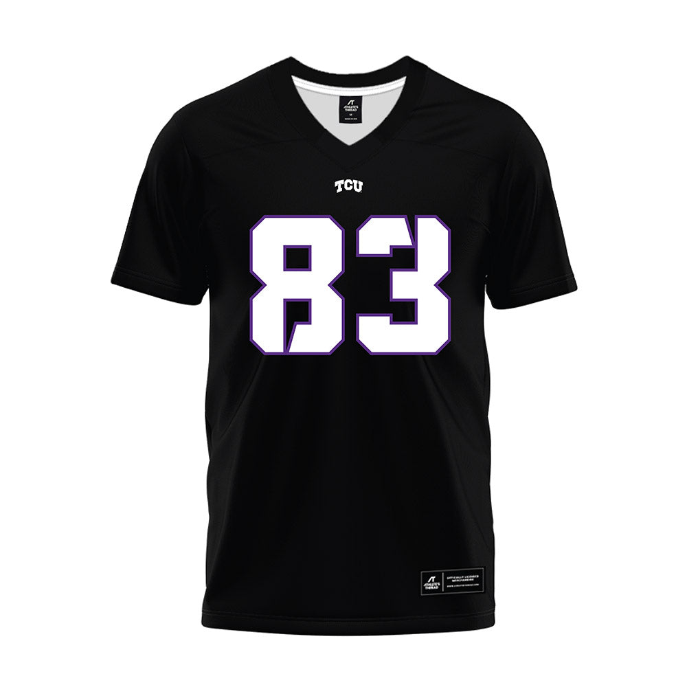 TCU - NCAA Football : Keagan Cunningham - Black Premium Football Jersey-0