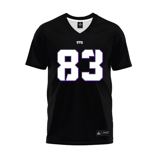 TCU - NCAA Football : Keagan Cunningham - Black Premium Football Jersey-0