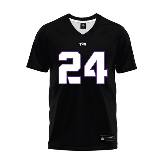 TCU - NCAA Football : Avery Helm - Black Premium Football Jersey-0