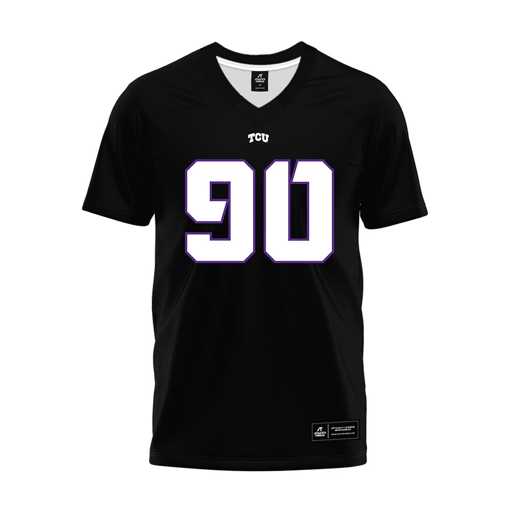 TCU - NCAA Football : Kelten Mickell - Black Premium Football Jersey-0