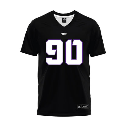 TCU - NCAA Football : Kelten Mickell - Black Premium Football Jersey-0