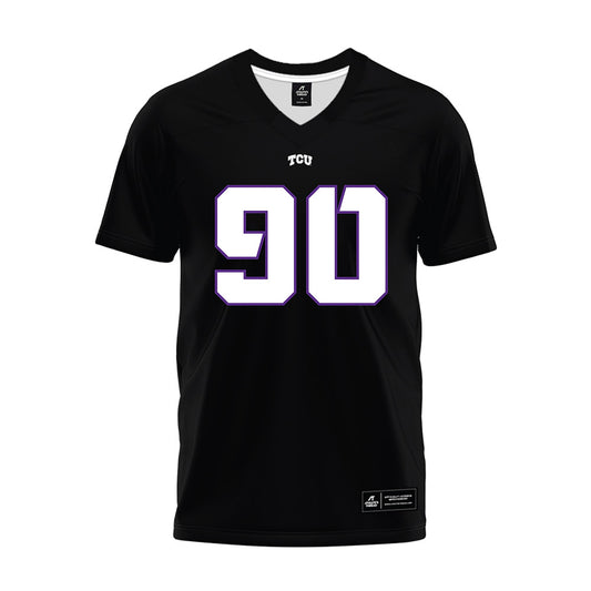 TCU - NCAA Football : Kelten Mickell - Black Premium Football Jersey-0