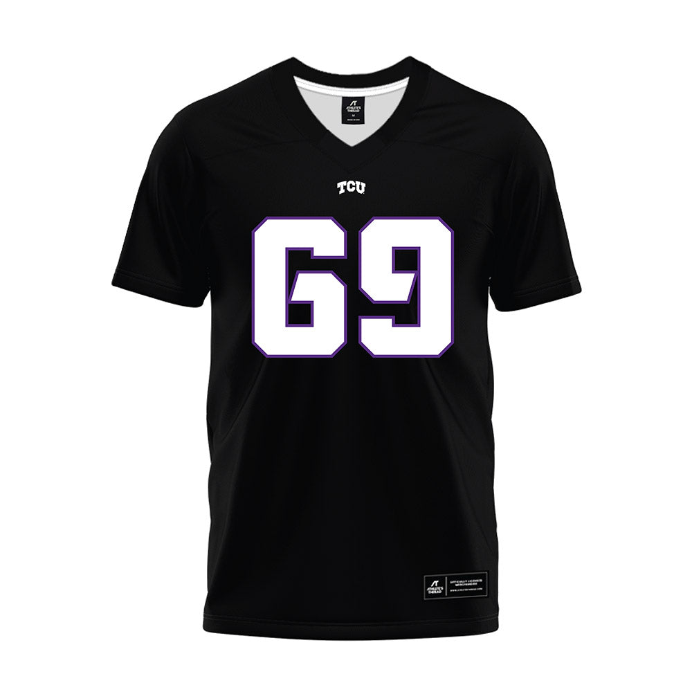 TCU - NCAA Football : Gannon Gaubert - Black Premium Football Jersey-0