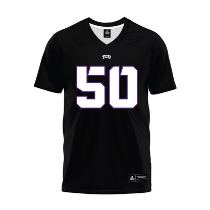 TCU - NCAA Football : Witten Van Hoy - Black Premium Football Jersey-0