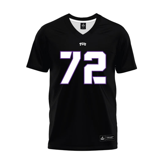 TCU - NCAA Football : Jasper Lott - Black Premium Football Jersey-0