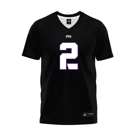 TCU - NCAA Football : Kevorian Barnes - Black Premium Football Jersey-0