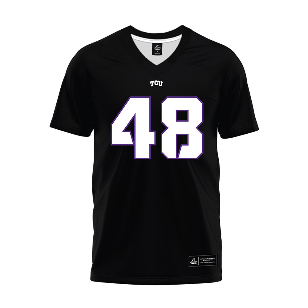 TCU - NCAA Football : Anders Corn - Black Premium Football Jersey-0