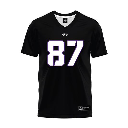 TCU - NCAA Football : Mason Peterson - Black Premium Football Jersey-0