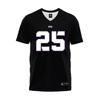 TCU - NCAA Football : Ryan Yaites - Black Premium Football Jersey-0