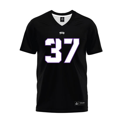 TCU - NCAA Football : Hudson Hooper - Black Premium Football Jersey-0