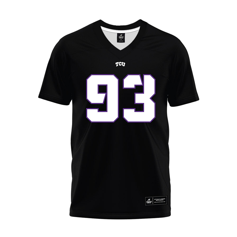 TCU - NCAA Football : William Whatley - Black Premium Football Jersey-0