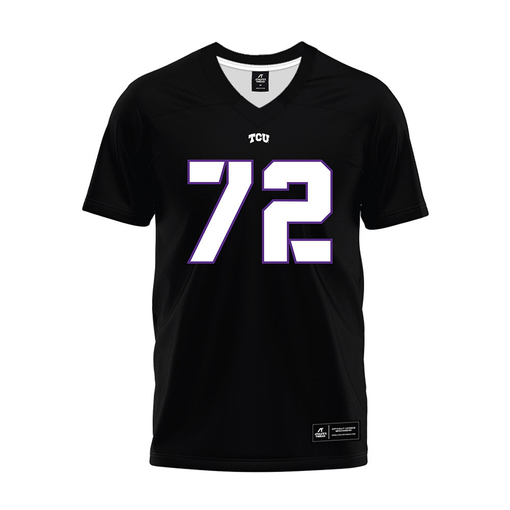 TCU - NCAA Football : Jackson Jones - Black Premium Football Jersey-0