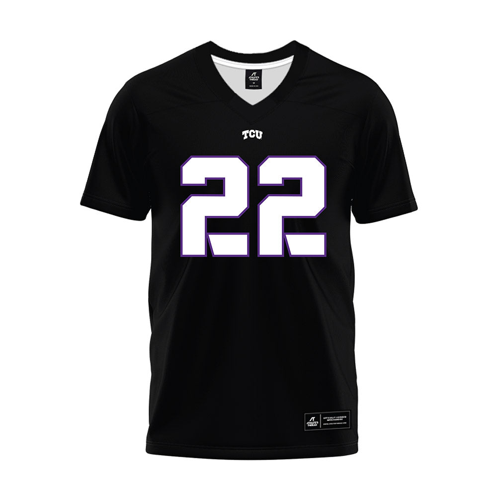 TCU - NCAA Football : Jordan Lester - Black Premium Football Jersey-0