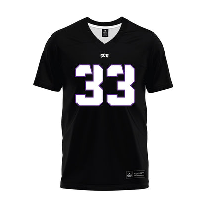 TCU - NCAA Football : Maxwell Carroll - Black Premium Football Jersey-0
