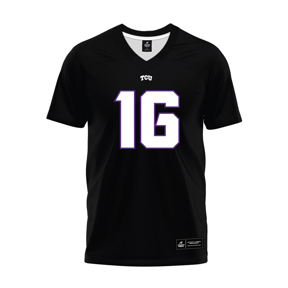 TCU - NCAA Football : Braylon James - Black Premium Football Jersey-0