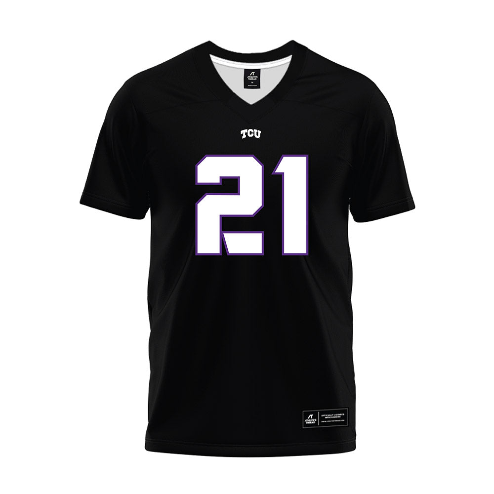 TCU - NCAA Football : Nate Palmer - Black Premium Football Jersey-0