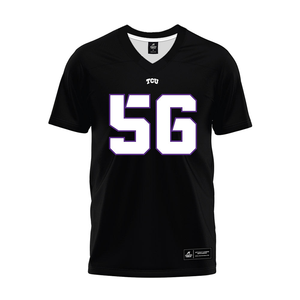 TCU - NCAA Football : Benjamin Taylor-Whitfield - Black Premium Football Jersey-0