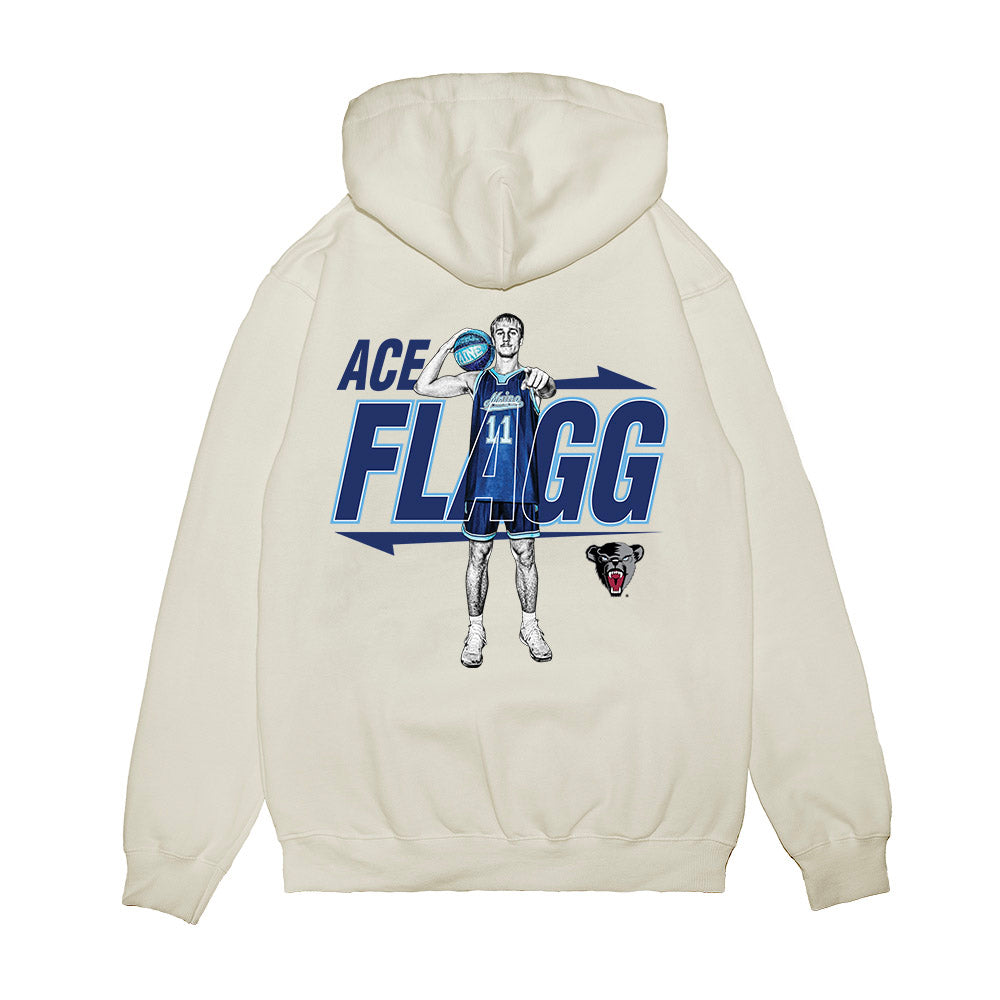 Maine - NCAA Men's Basketball : Ace Flagg - Collage Premium Hooded Sweatshirt-1