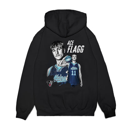 Maine - NCAA Men's Basketball : Ace Flagg - Collage Premium Hooded Sweatshirt-1