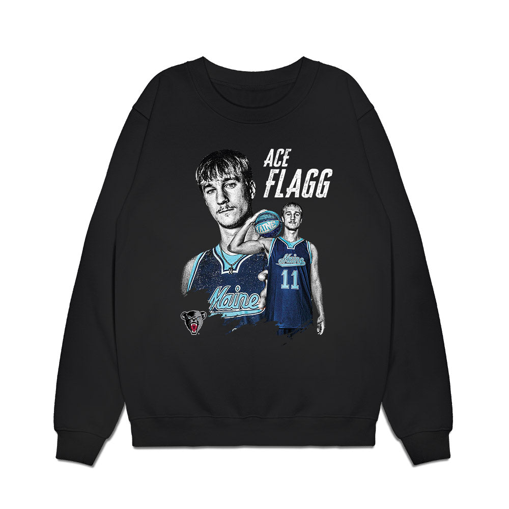Maine - NCAA Men's Basketball : Ace Flagg - Collage Premium Crewneck Sweatshirt-0