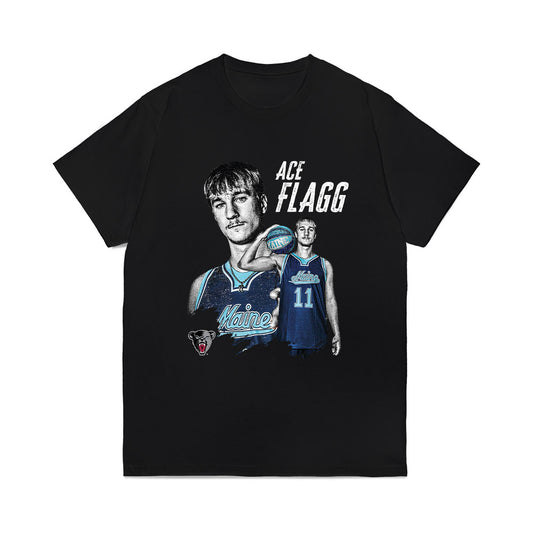 Maine - NCAA Men's Basketball : Ace Flagg - Collage Comfort Colors T-Shirt-0