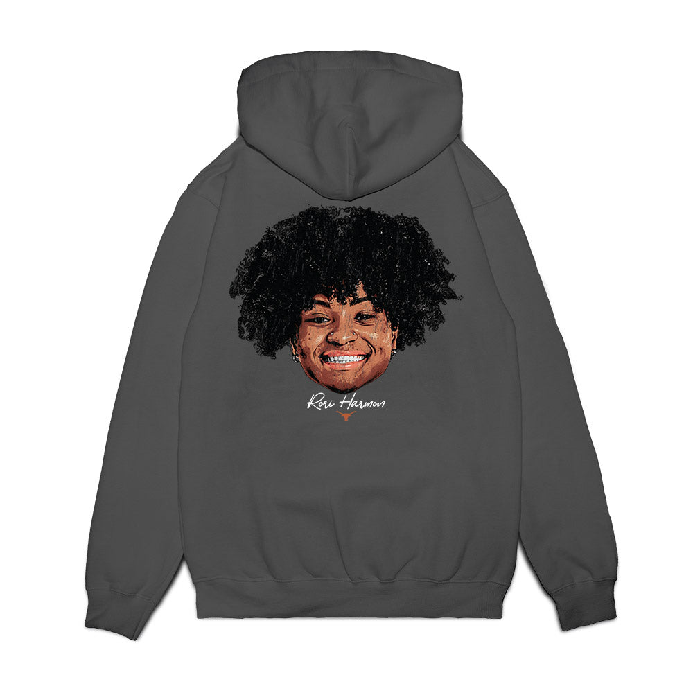 Texas - NCAA Women's Basketball : Rori Harmon - Game Face Premium Hooded Sweatshirt-1