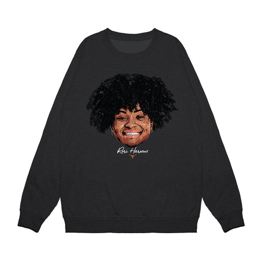 Texas - NCAA Women's Basketball : Rori Harmon - Game Face Premium Crewneck Sweatshirt-0