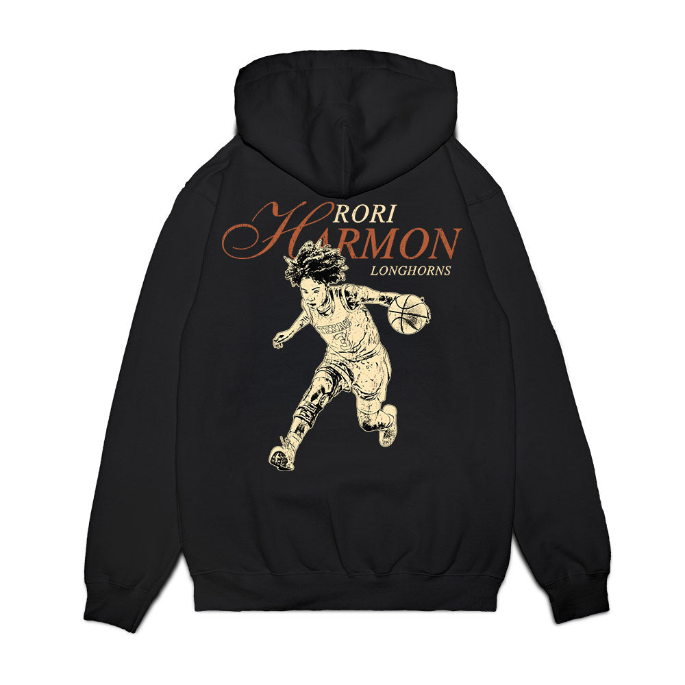 Texas - NCAA Women's Basketball : Rori Harmon - Legacy Premium Hooded Sweatshirt-1