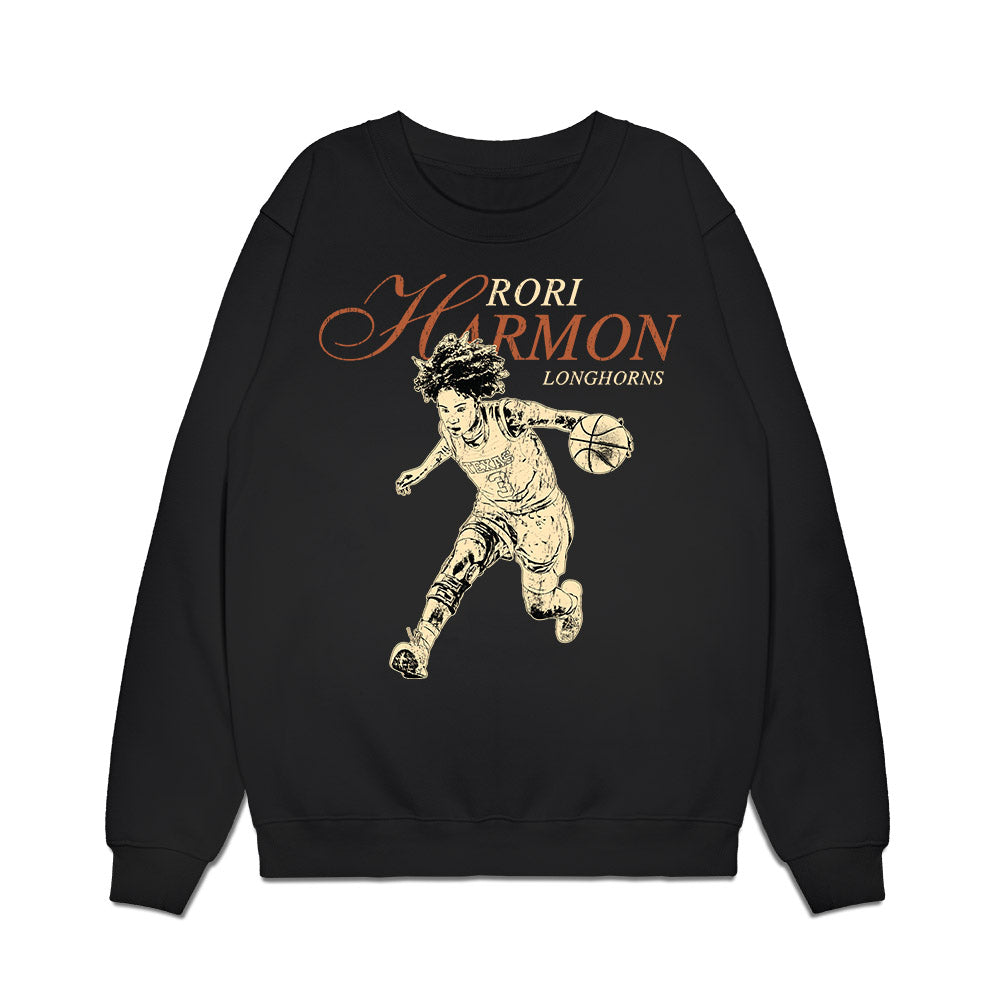 Texas - NCAA Women's Basketball : Rori Harmon - Legacy Premium Crewneck Sweatshirt-0