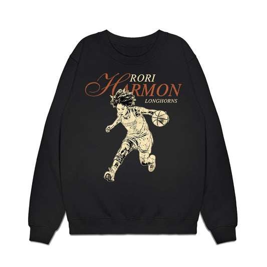 Texas - NCAA Women's Basketball : Rori Harmon - Legacy Premium Crewneck Sweatshirt-0