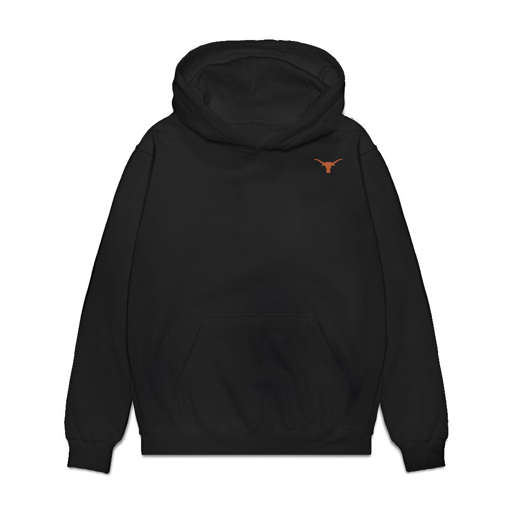 Texas - NCAA Women's Basketball : Rori Harmon - Legacy Premium Hooded Sweatshirt-0