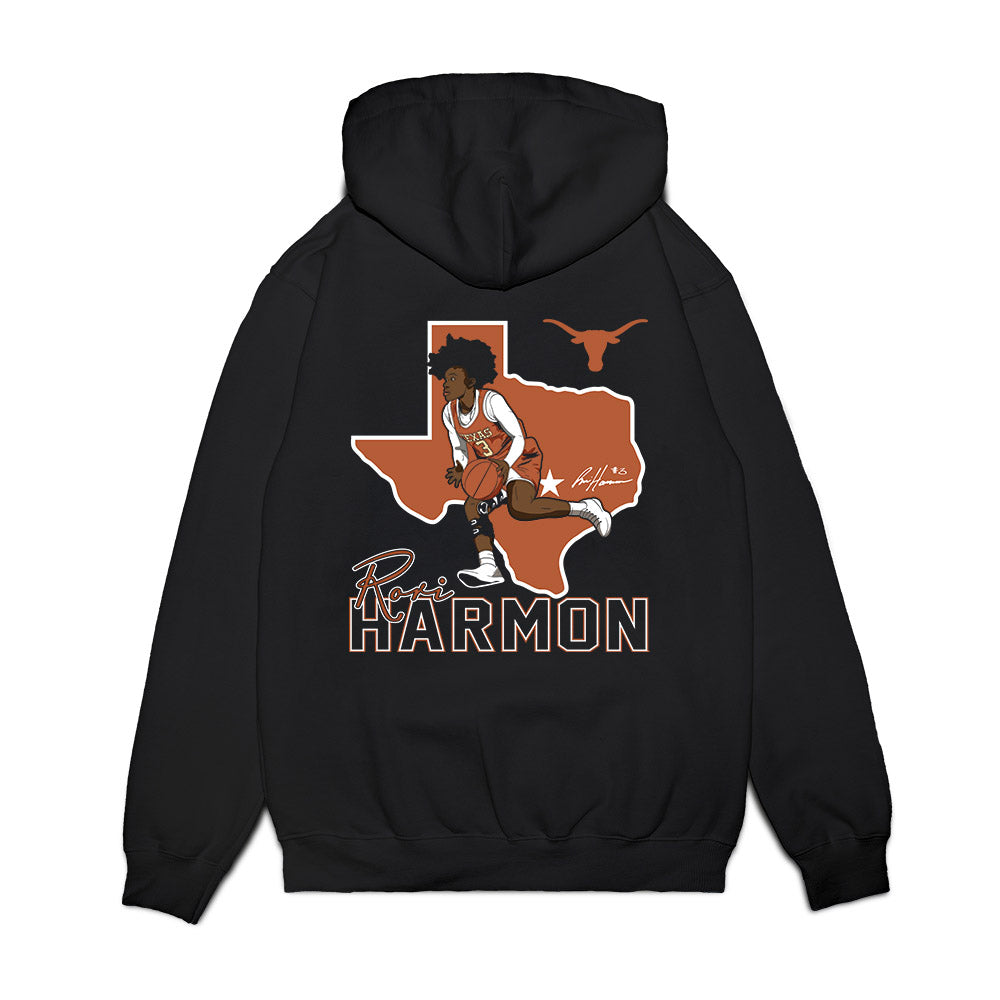 Texas - NCAA Women's Basketball : Rori Harmon - Premium Hooded Sweatshirt-1