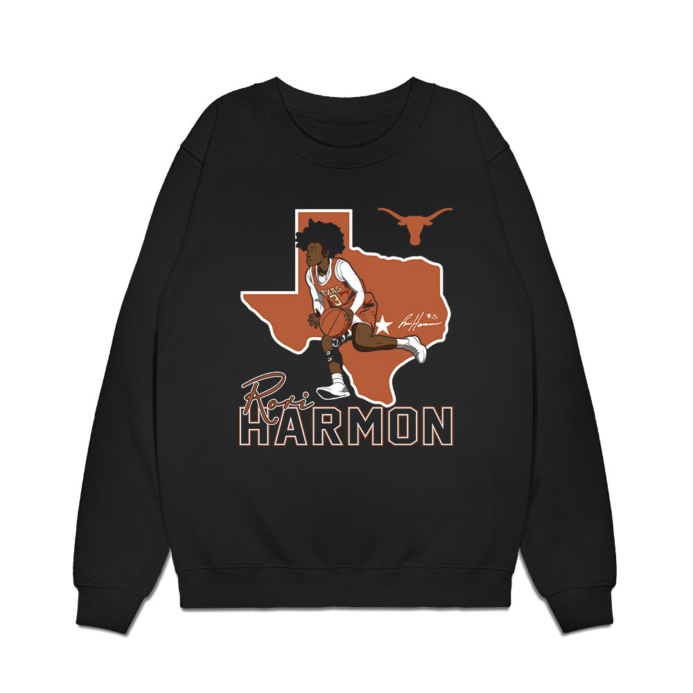 Texas - NCAA Women's Basketball : Rori Harmon - Premium Crewneck Sweatshirt-0