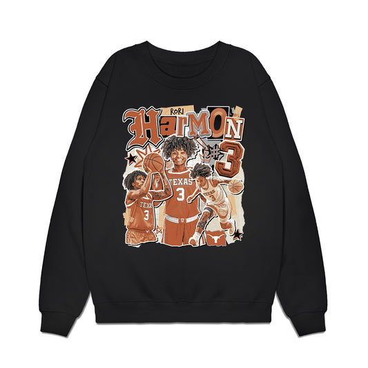 Texas - NCAA Women's Basketball : Rori Harmon - Graphic Premium Crewneck Sweatshirt-0
