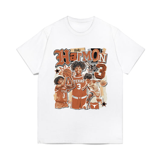 Texas - NCAA Women's Basketball : Rori Harmon - Graphic Comfort Colors T-Shirt-0