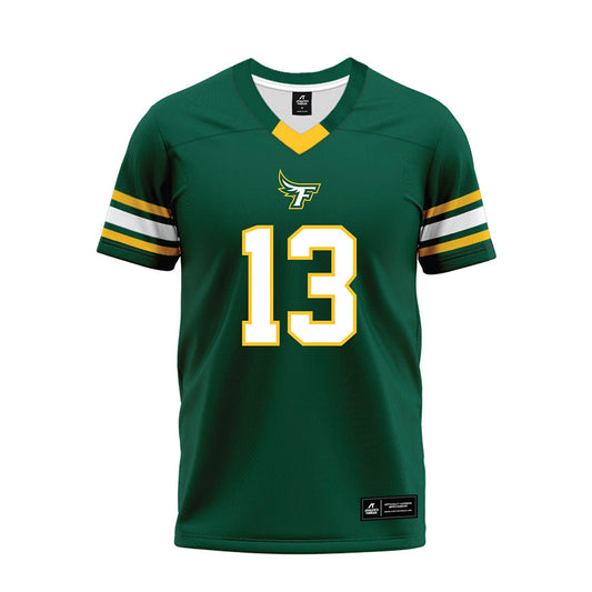 Fitchburg State - NCAA Football : Conrad Lynch - Green Premium Football Jersey-0