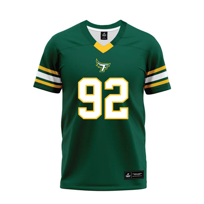 Fitchburg State - NCAA Football : Kj Hardin - Green Premium Football Jersey-0