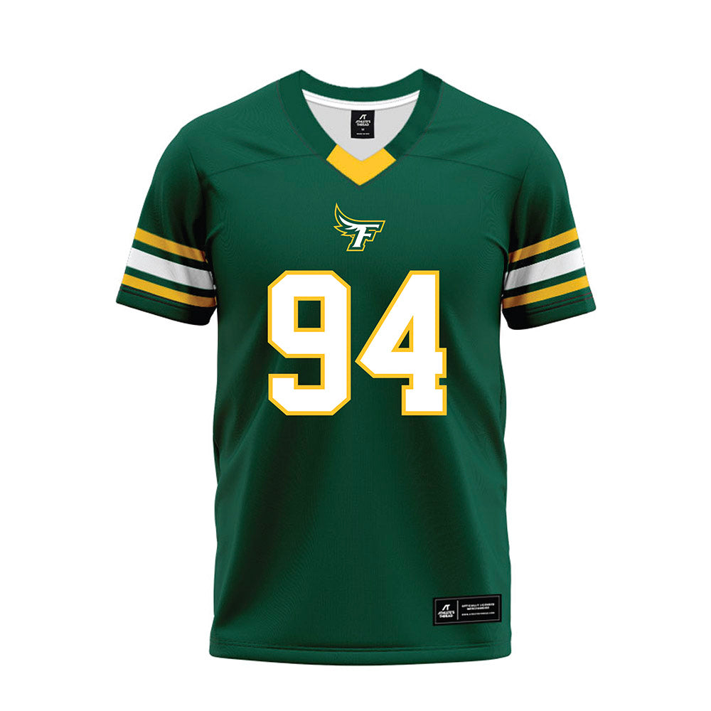 Fitchburg State - NCAA Football : Juelz Cabrera-Gonzalez - Green Premium Football Jersey-0
