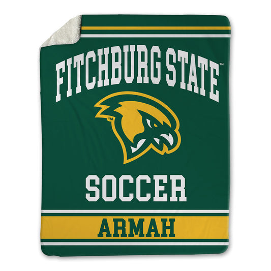 Fitchburg State - NCAA Men's Soccer : Edwinn Armah - Blanket-0
