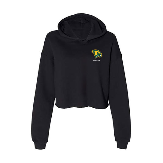 Fitchburg State - NCAA Men's Ice Hockey : Nael Touhami - Women's Crop Fleece Hoodie-0