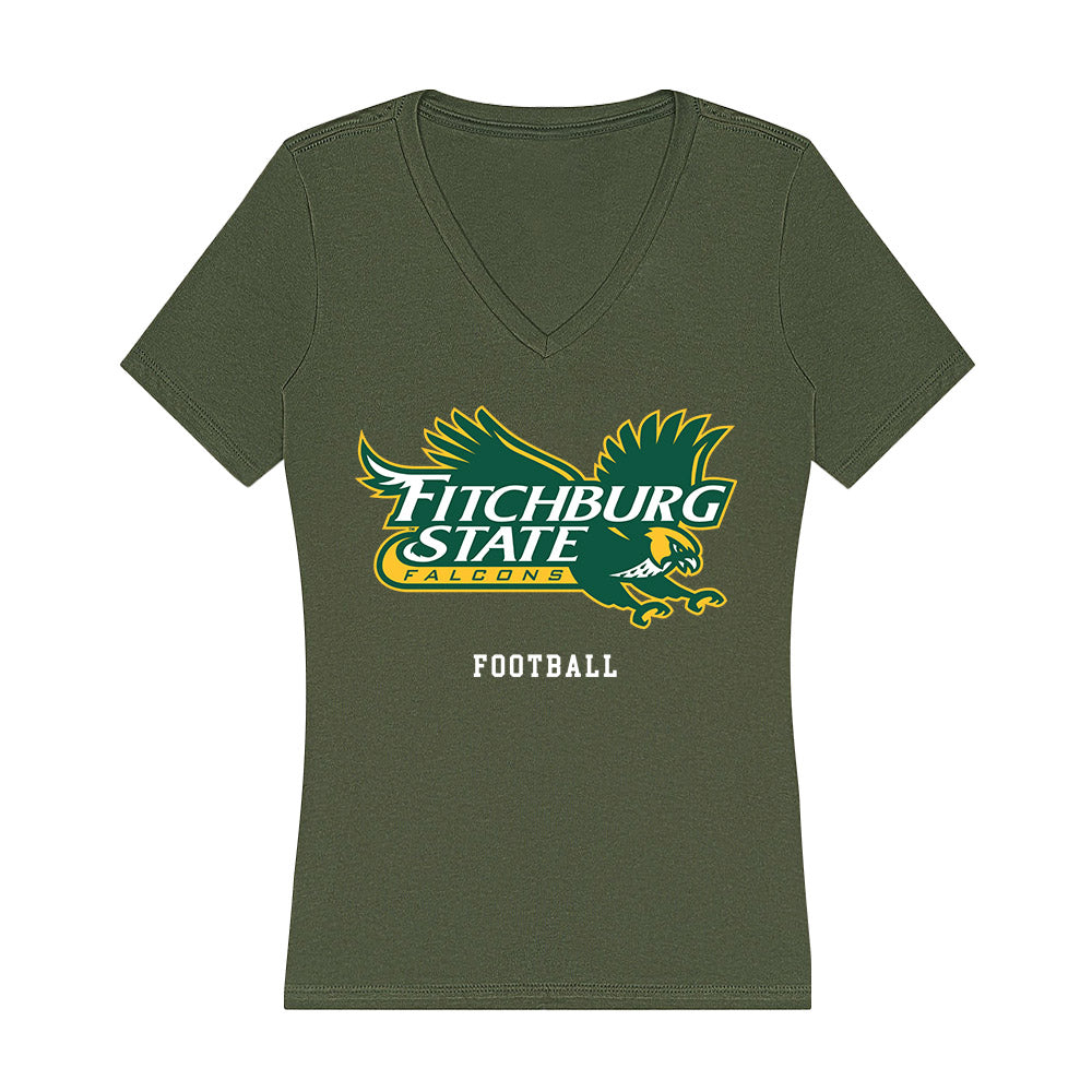 Fitchburg State - NCAA Football : Conrad Lynch - Classic Shersey Women's V-Neck T-Shirt-0