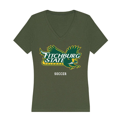 Fitchburg State - NCAA Men's Soccer : Edwinn Armah - Classic Shersey Women's V-Neck T-Shirt-0