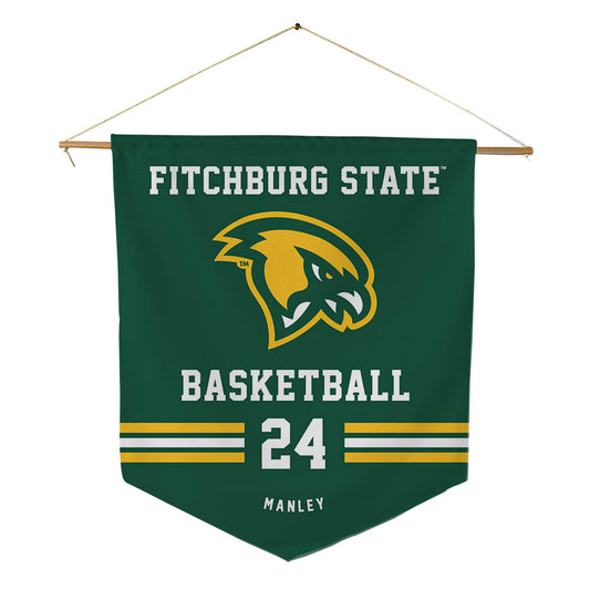 Fitchburg State - NCAA Men's Basketball : Matthew Manley - Pennant - 18" x 21"-0