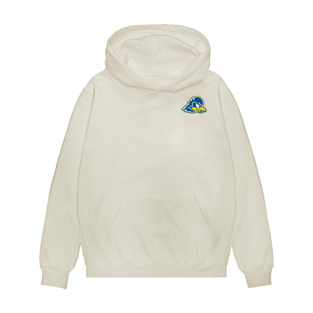 Delaware - NCAA Women's Basketball : Ella Wanzer - Graphic Tee Premium Hooded Sweatshirt-0