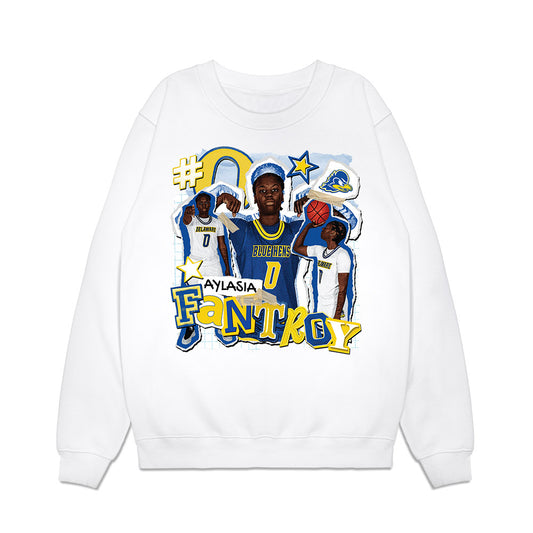 Delaware - NCAA Women's Basketball : Aylasia Fantroy - Collage Premium Crewneck Sweatshirt-0