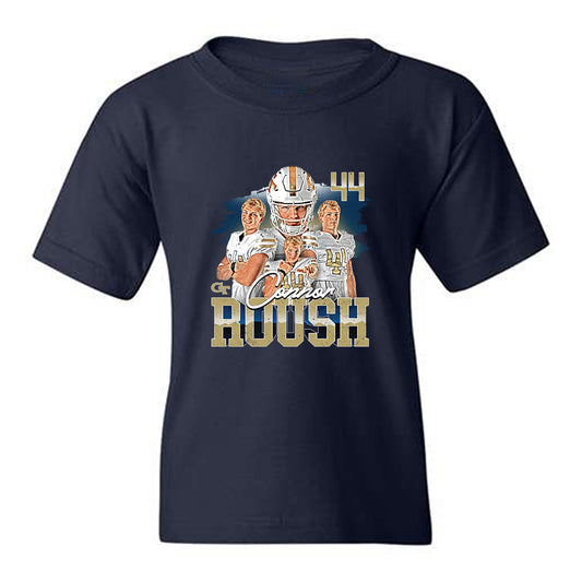 Georgia Tech - NCAA Football : Connor Roush - Collage Youth T-Shirt-0