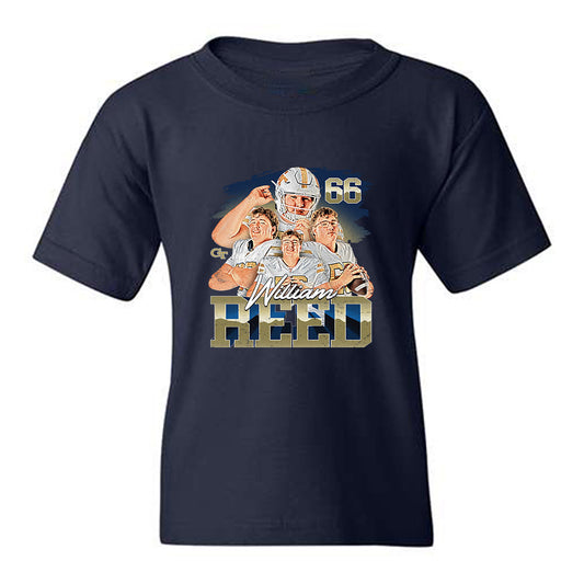 Georgia Tech - NCAA Football : William Reed - Collage Youth T-Shirt-0