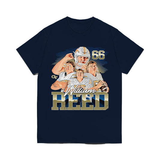 Georgia Tech - NCAA Football : William Reed - Collage Comfort Colors T-Shirt-0