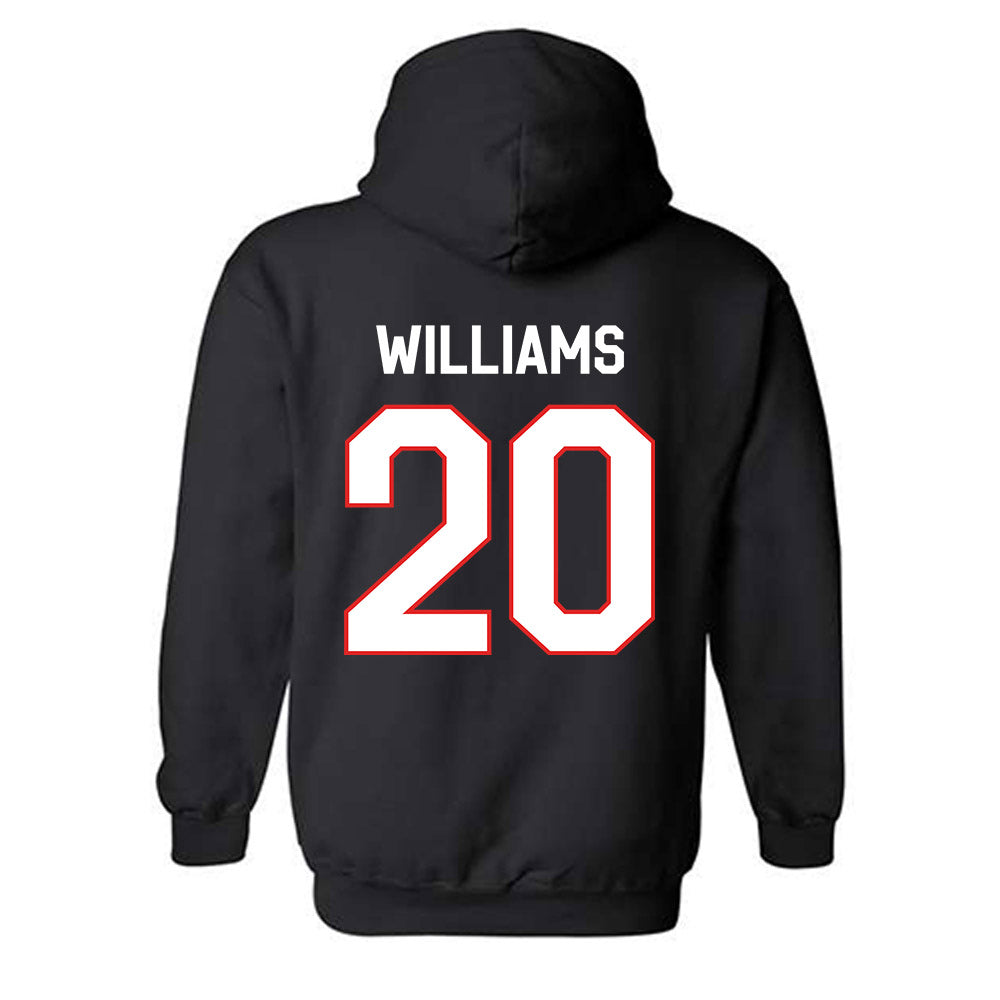 Texas Tech - NCAA Football : J'koby Williams - Classic Shersey Hooded Sweatshirt-1