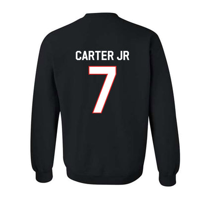 Texas Tech - NCAA Football : Terrance Carter Jr - Classic Shersey Crewneck Sweatshirt-1
